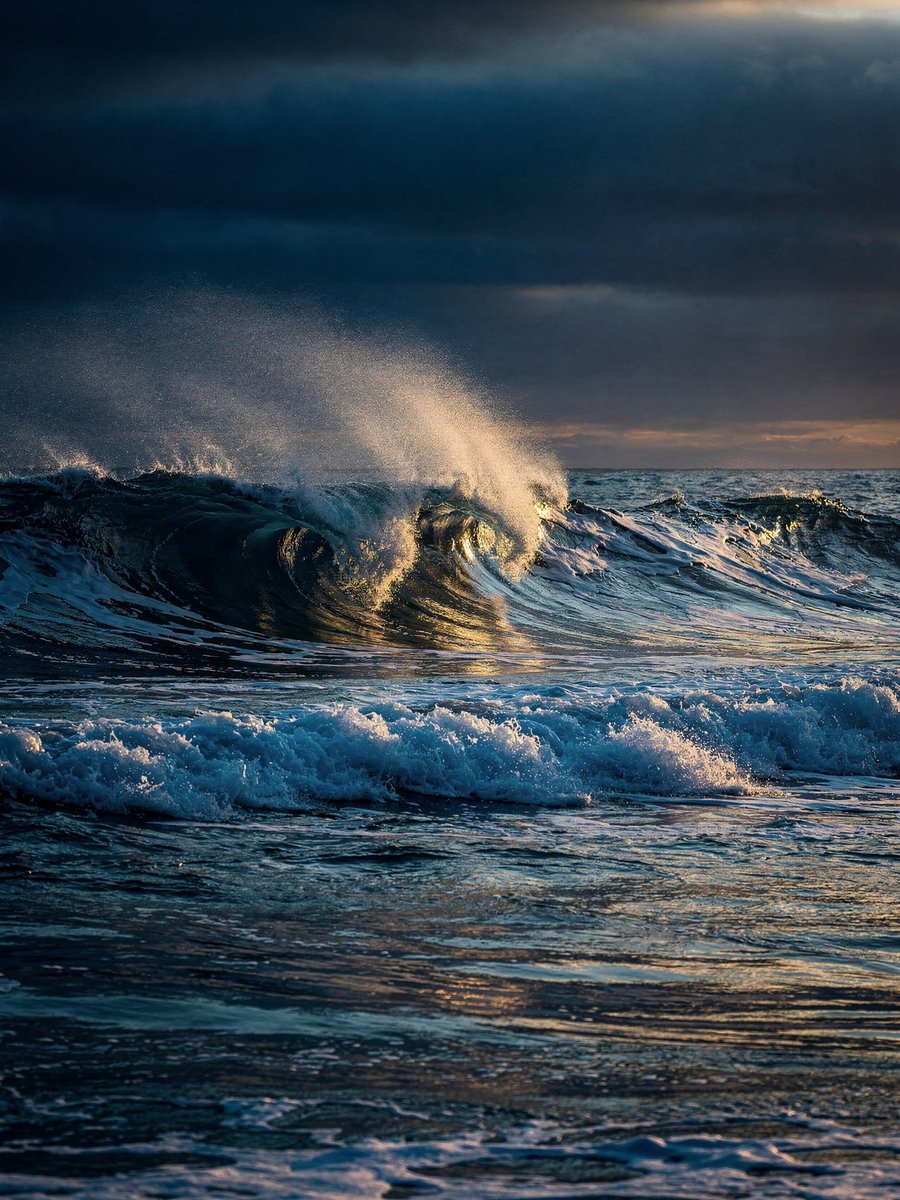 Ocean wave cresting at sunset - the Tide Strategy in motion